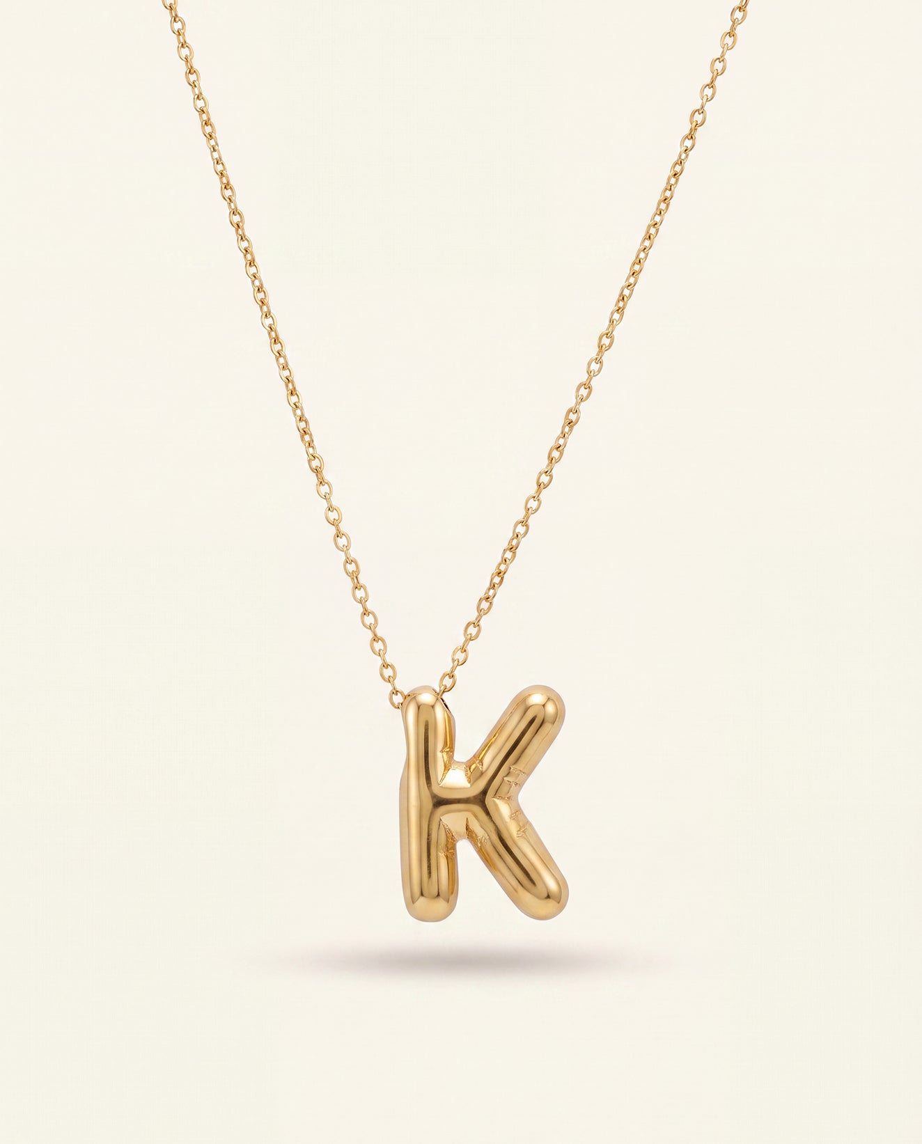 The K Anti Tarnish Necklace - Gold