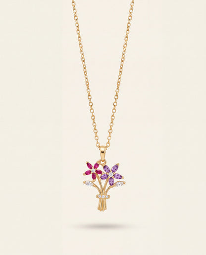 The Bloom Bouquet Anti Tarnish Necklace - Gold