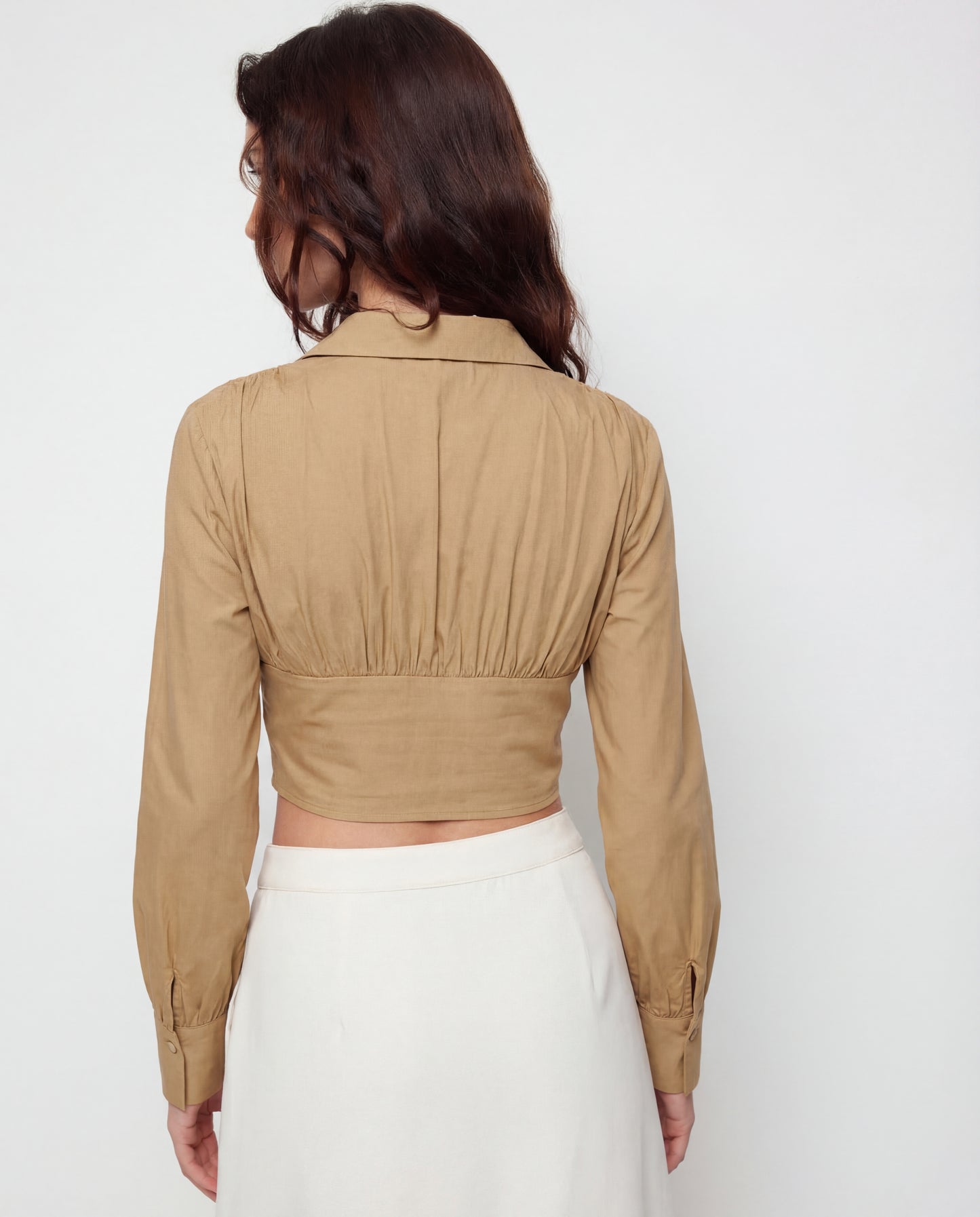 Collared Corset Top