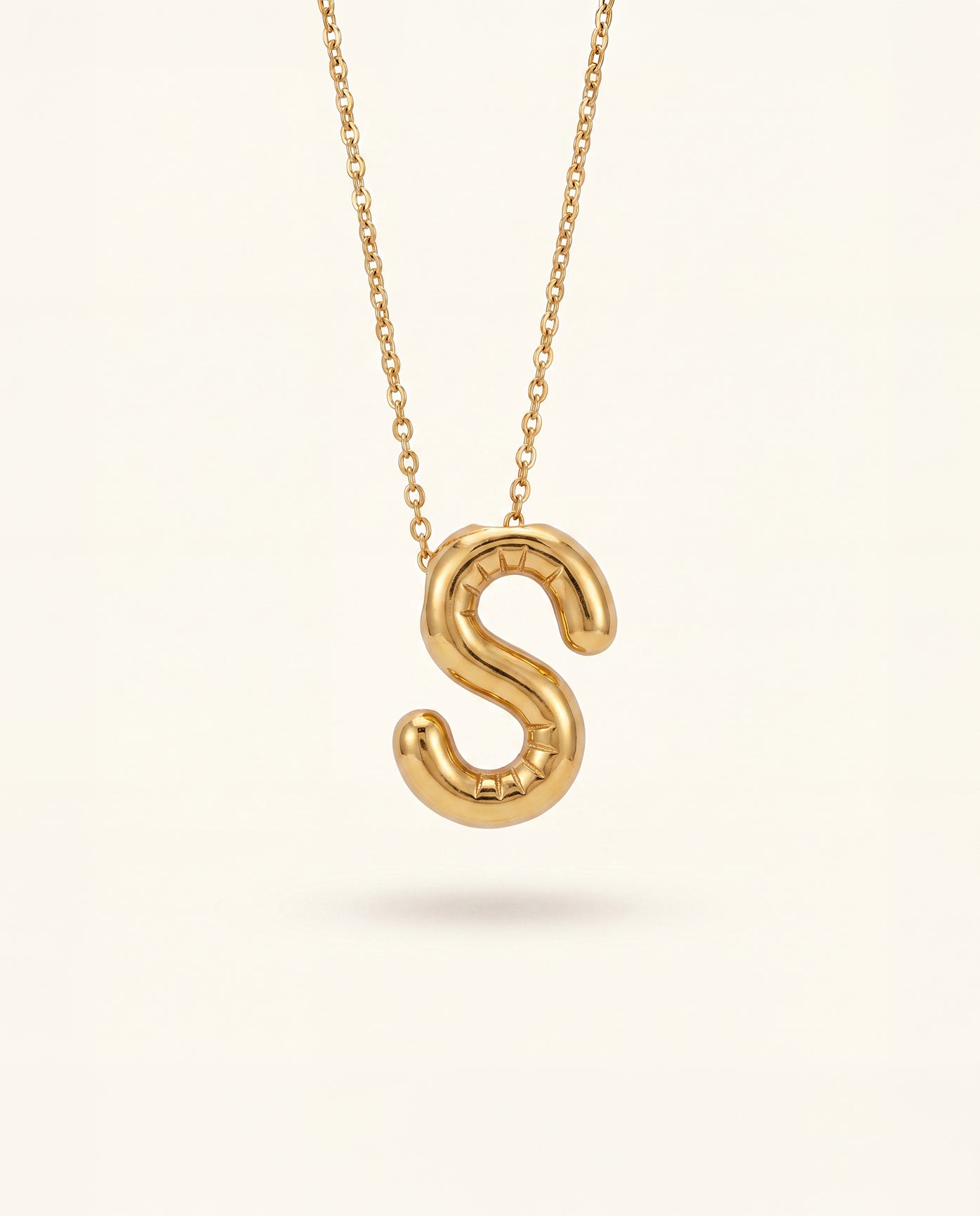 The S Anti Tarnish Necklace - Gold