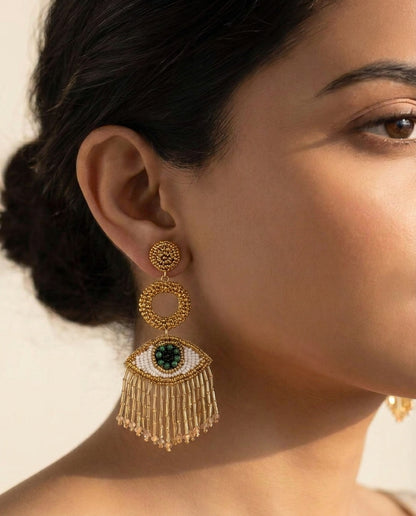 Evil Eye Drop Earrings