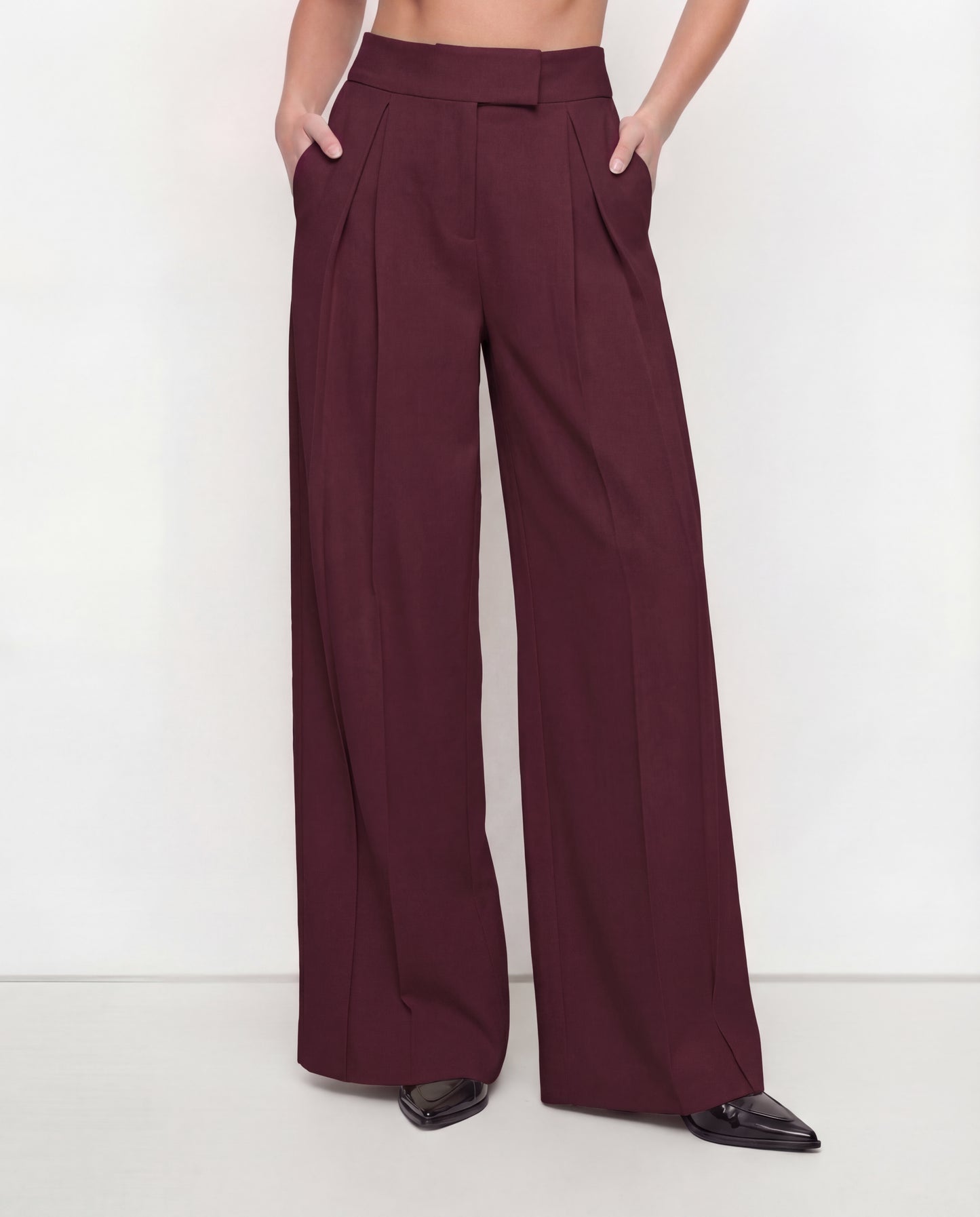 Maroon Tie Up Waist Coat Suit Set
