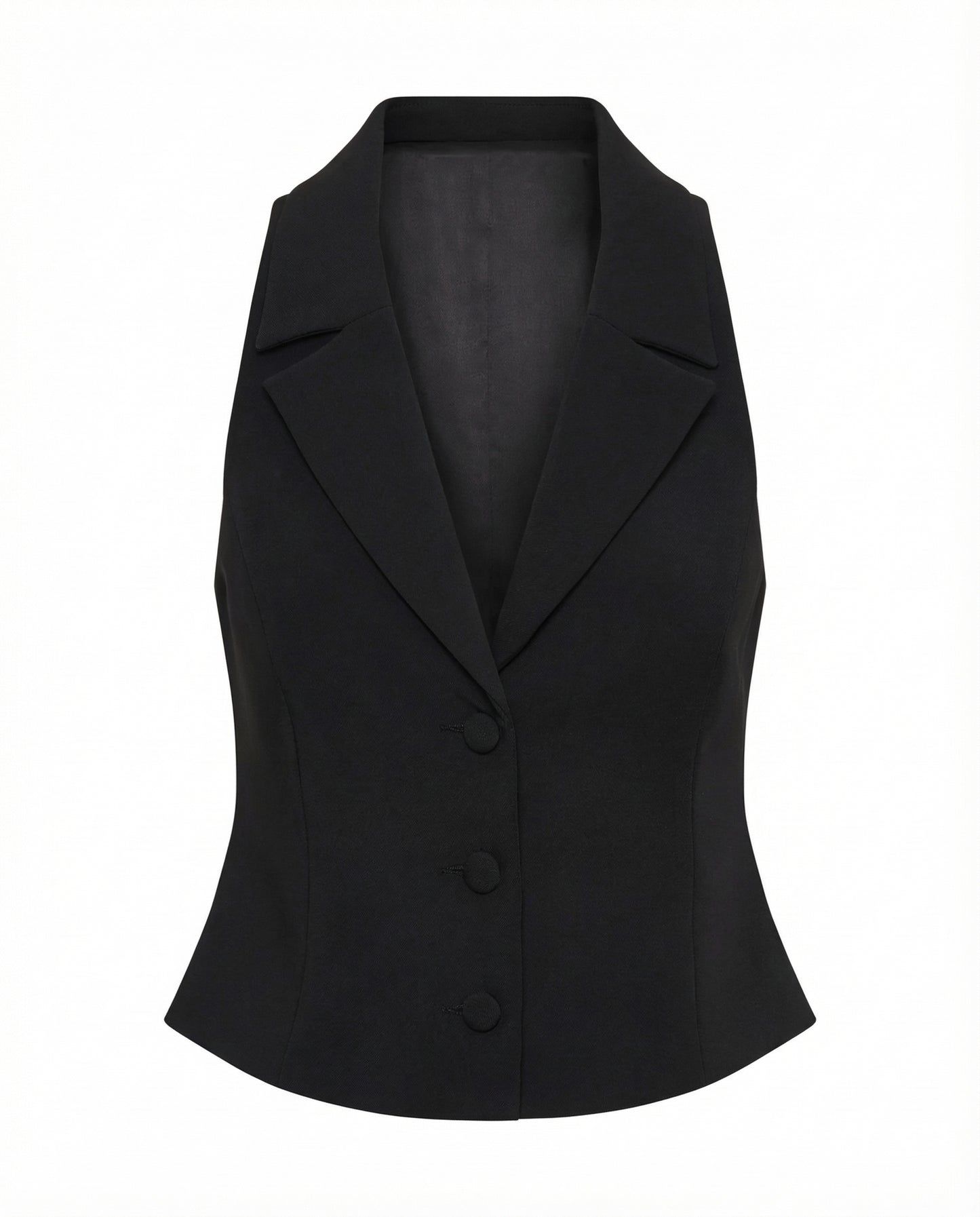 Tailored Waist Coat With A Notch Collar