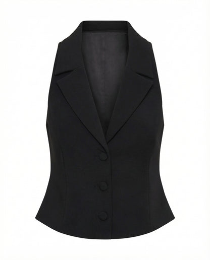 Tailored Waist Coat With A Notch Collar