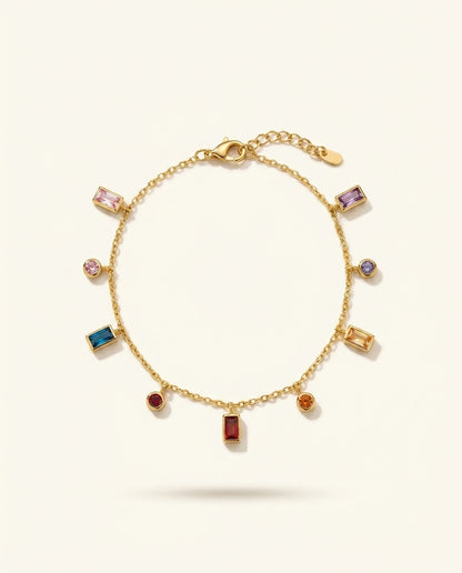 The Jewel Drop Anti Tarnish Bracelet - Gold