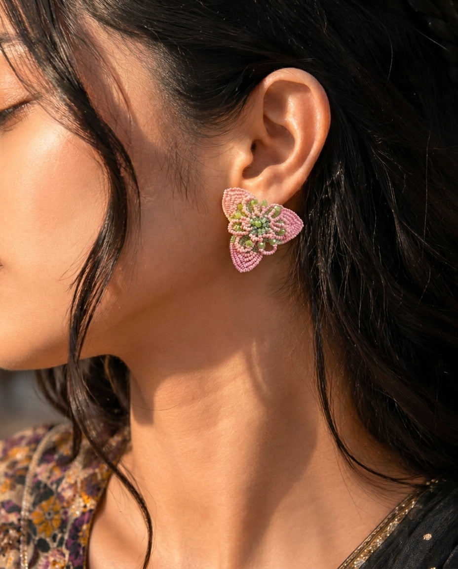 Garden Crochet Drop Earrings