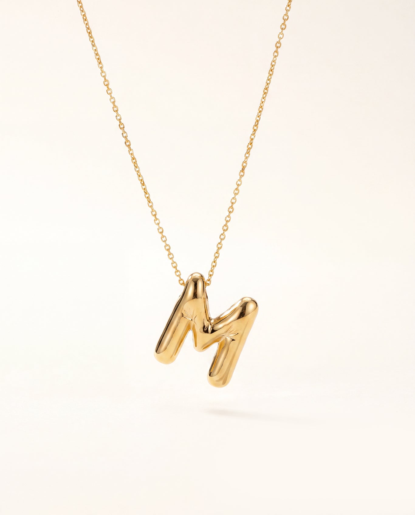The M Anti Tarnish Necklace - Gold