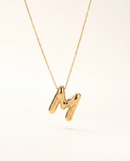 The M Anti Tarnish Necklace - Gold
