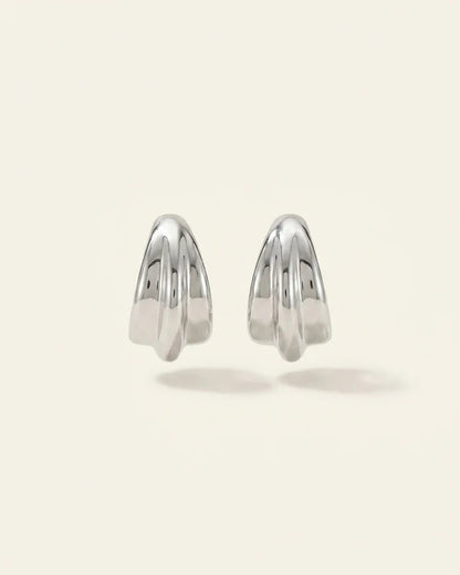 Stacked Wave Earrings