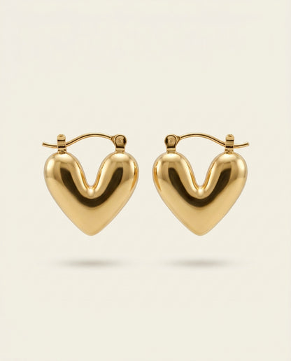 The Petit Dome Anti Tarnish Hoops - Gold
