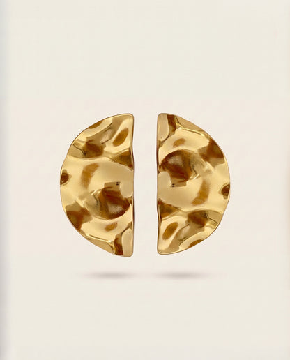 The Lunar Stud Anti Tarnish Earrings - Gold