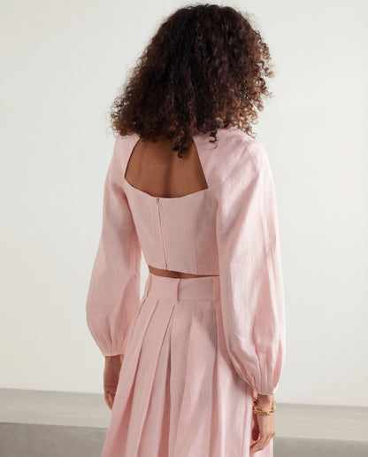 Soft Pink Co-Ord Set With Billowy Silhouette
