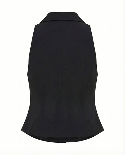 Tailored Waist Coat With A Notch Collar