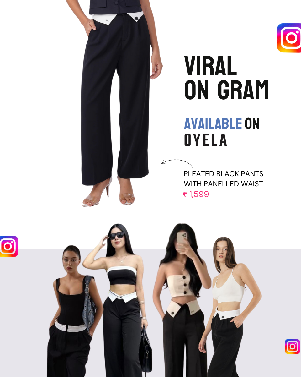 PLEATED PANT,black, bottomwear, casual, full length, high rise, pants, polyester, straight fit, streetwear, summer, wide leg, woven,pleated_pant_black,Color- BlackFabric- PolyesterFit- Relaxed Fit Type- Wide LegLength- Full Length(41in)Waist- High RiseClosure- Zip &amp; ButtonNo. of Pockets- 2Print- SolidDetail- Fabric panel at waist