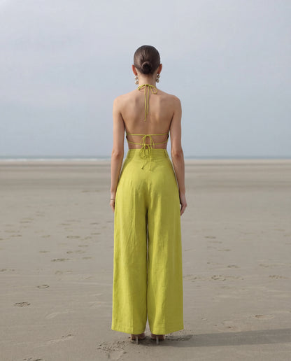 Citrus Tailored Linen Blend Coord Set