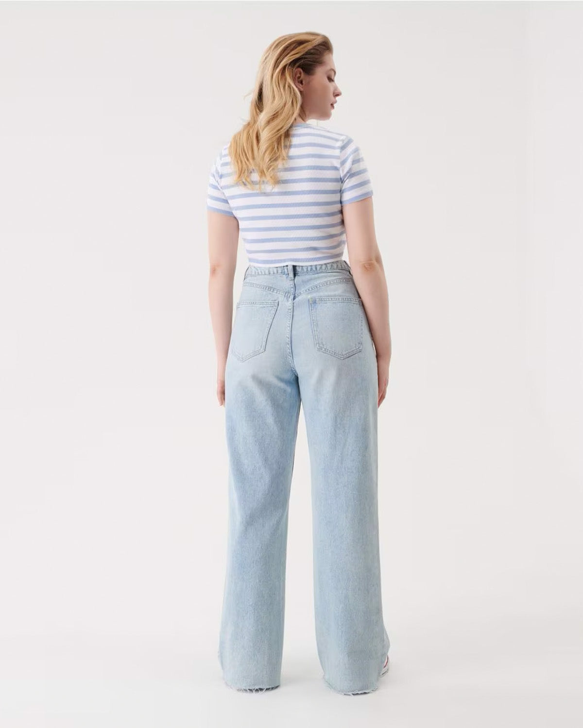 bottomwear,jeans,casual,streetwear,woven,denim,light grey,straight fit,full length,high rise,whisker-wash-blue-jeans-light-blue,Color: Light Blue
Fabric: Denim
Fit: Straight Fit 
Length: Full Length
Waist: High Rise
Closure: Zip & Button
No. of Pockets: 4
Print: Solid
Details: Whisker wash,WHISKER WASH BLUE JEANS