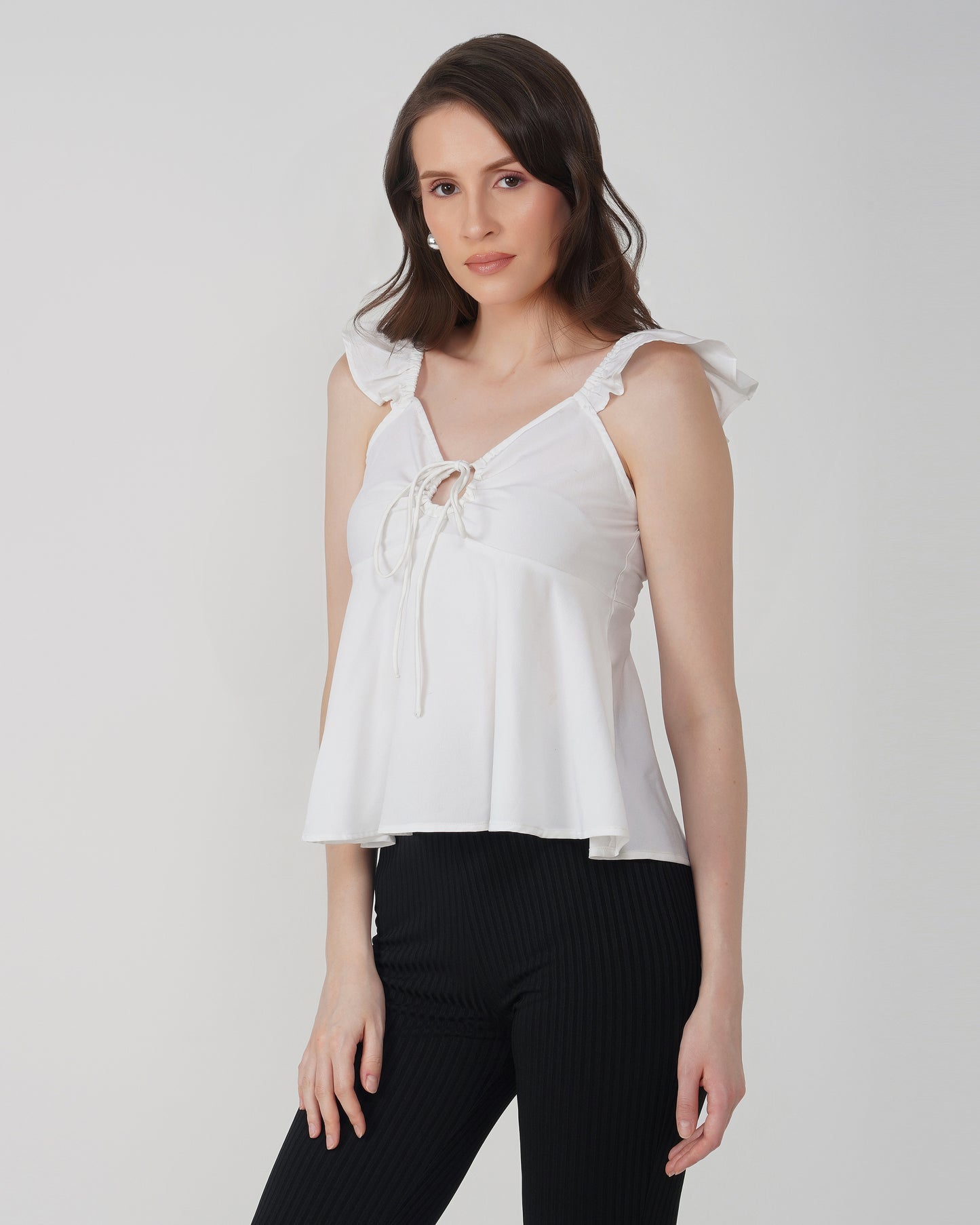 PEPLUM WHITE TOP