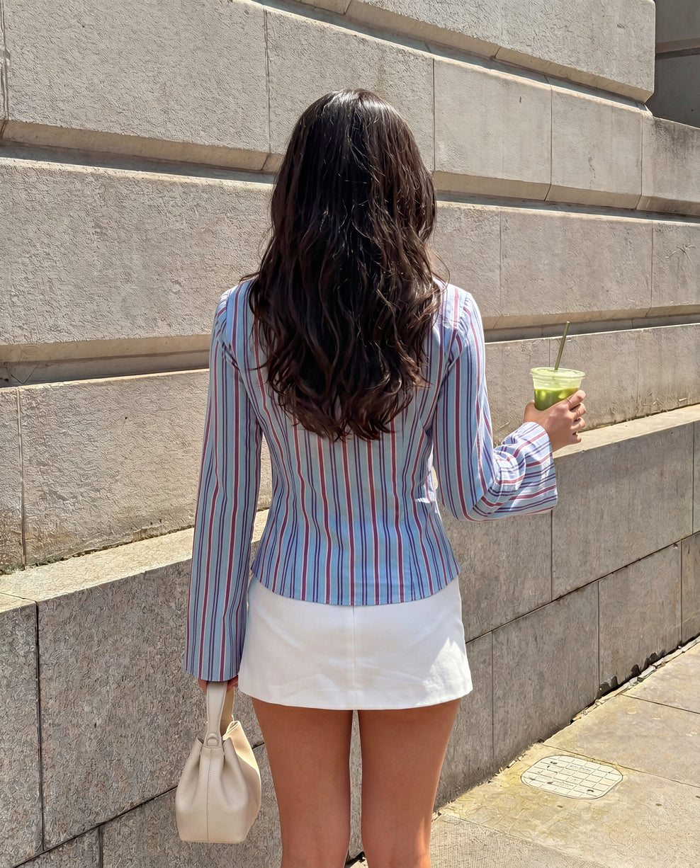 Varigated Stripe Fitted Shirt