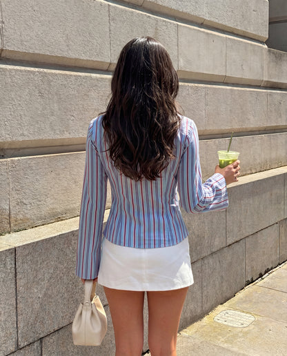 Varigated Stripe Fitted Shirt
