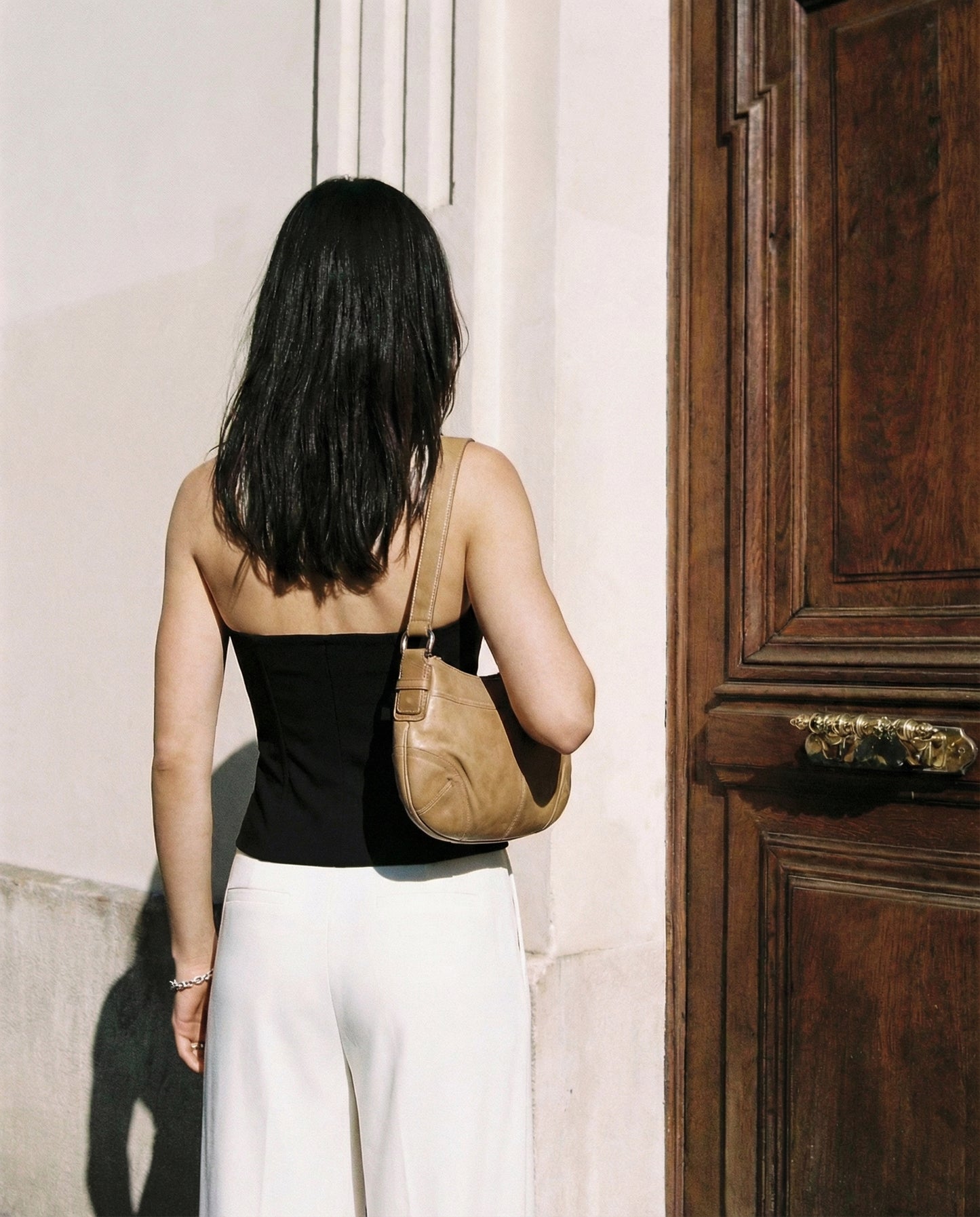 Black Strapless Bandeau Top