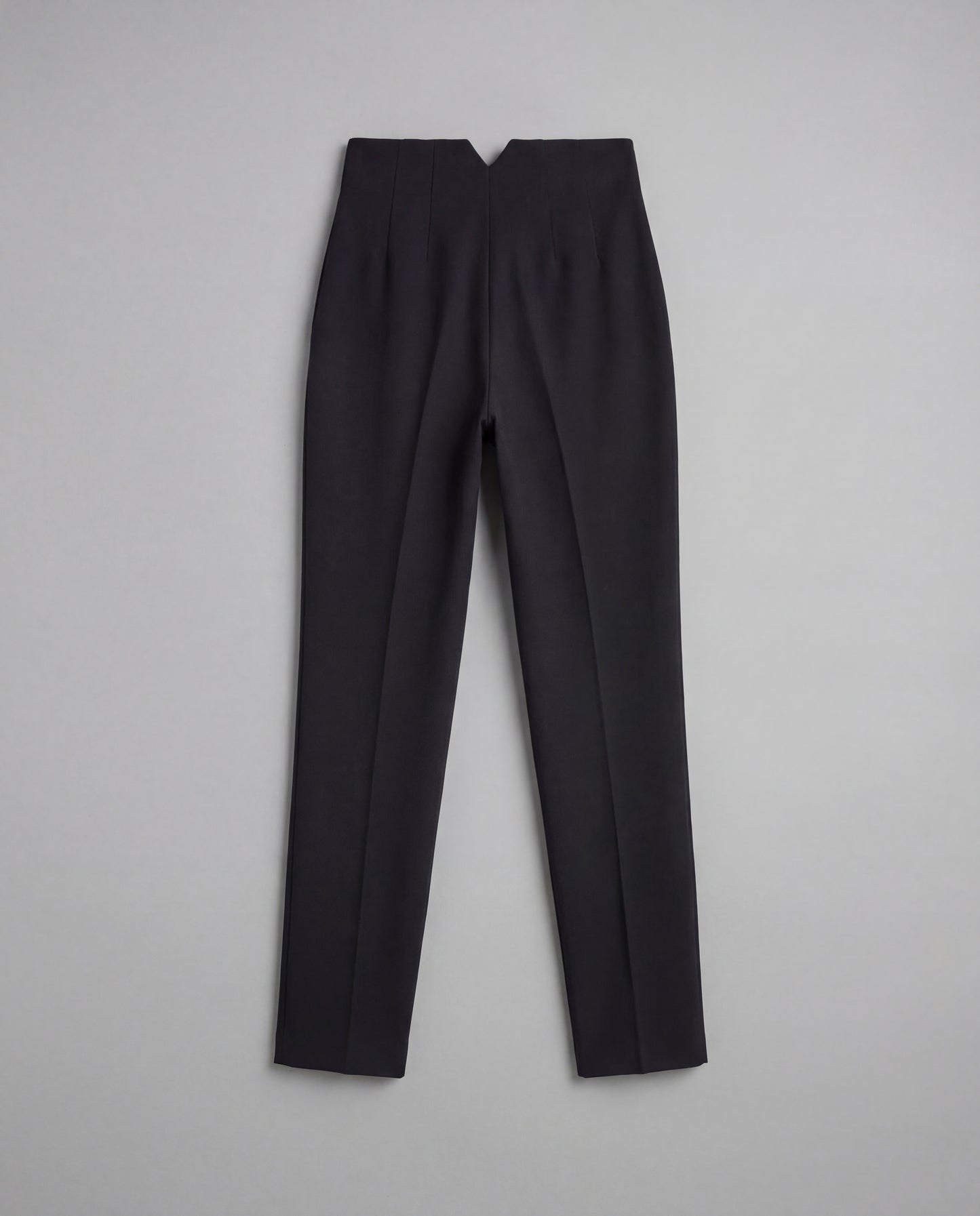 Black High-Waist Tapered Trouser
