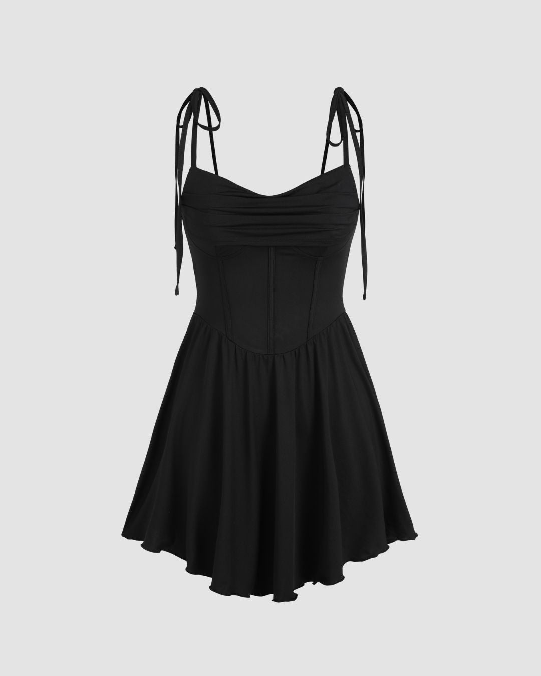 GATHERED FIT AND FLARE DRESS,black, dresses, fit and flare, gathered, glam, knitted, mini, party, ribbed, sleeveless, solid, spaghetti strap, stretchable, tailored fit,gathered-fit-and-flare-dress-black,Color- Black
Fabric- Ribbed
Type- Fit And Flare
Fit- Tailored Fit
Length- Mini
Sleeve- Sleeveless 
Strap- Spaghetti Strap 
Print- Solid
Details- Gathers at waist and corset bodice