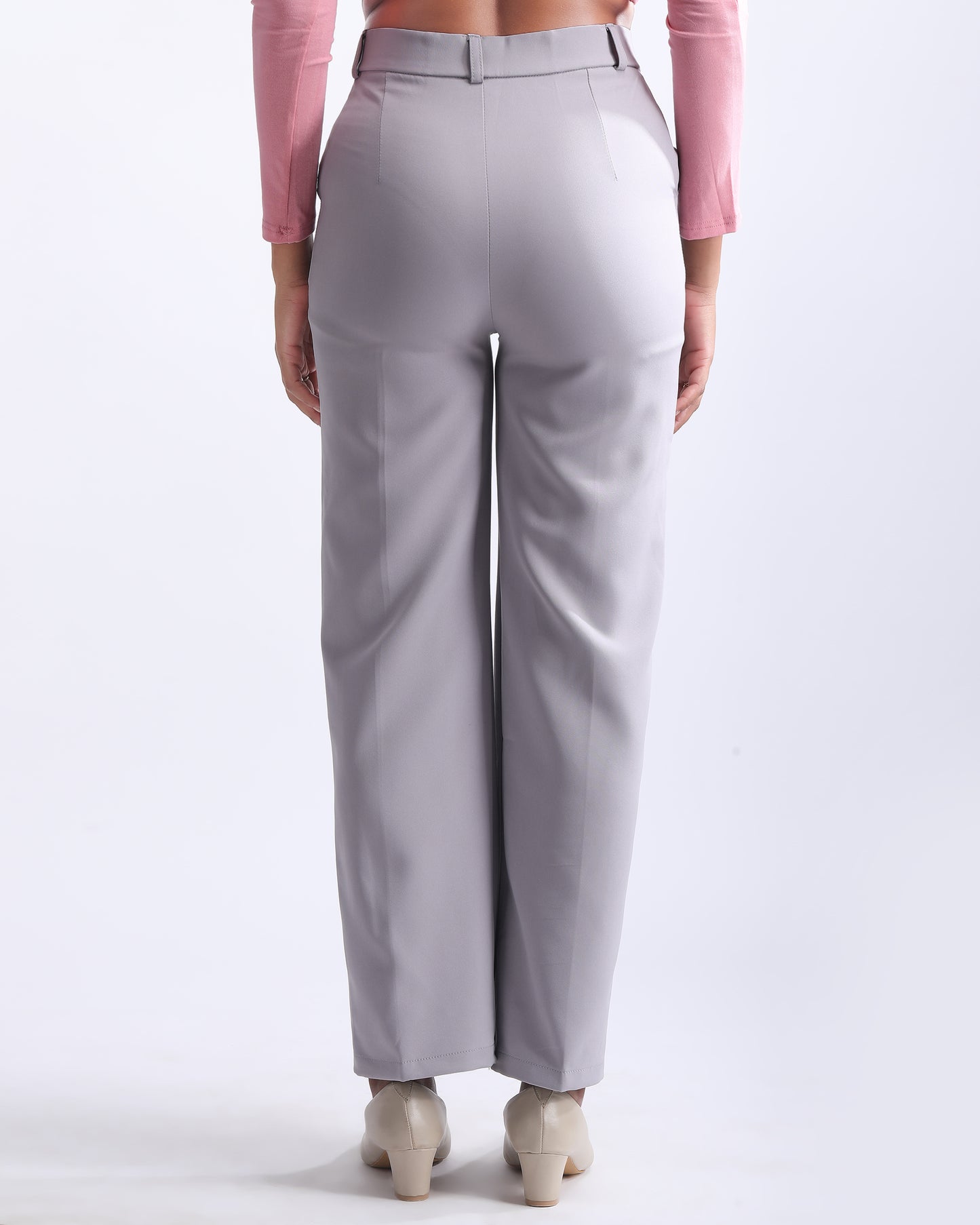 HIGH WAIST STRAIGHT FIT PANTS