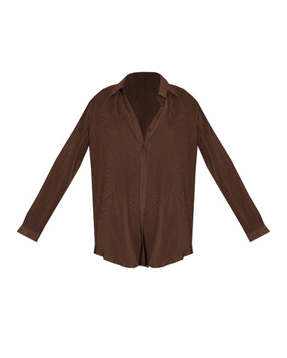 coord sets,bottomwear, topwear,casual, vacation, outdoors, summer,urban fit, genz, minimal,knitted,ribbed,,,brown,solid,panelling,buttons,regular fit top,shirt,longline top,straight hem,spread collar,no straps,full sleeves,long sleeves,button up shirt,pants,straight pants,full length,straight hem,mid rise waist,pockets, OY3039, 25070012GG