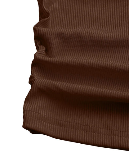coord sets,bottomwear, topwear,casual, casual chic, vacation,genz fit, minimal, summer,knitted, stretchable,ribbed,brown,solid,panelling,NA,slim fit top,crop top,crop top,straight hem,v-neck,no straps,set in sleeve,long sleeves,trousers,straight leg trouser,full length,straight hem,mid rise waist,no pockets, OY2150, 25080009GG