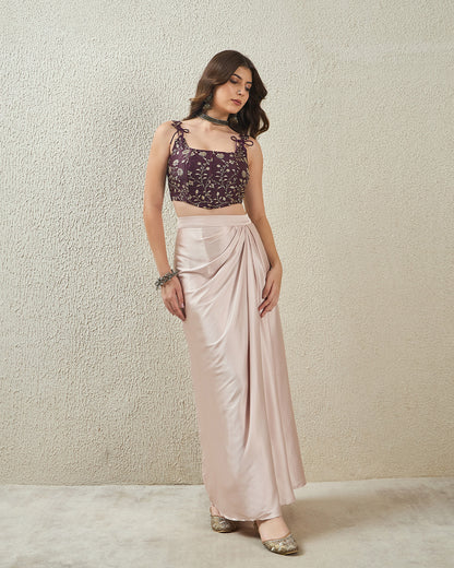 topwear,tops,ethnic, indo-western,ethnic wear, festive wear, indian wear, summer,woven,embroidered,brocade,wine,floral pattern,textured,zipper,skinny fit,corset,crop,curved hem,square neck,shoulder strap,no sleeves,sleeveless, 25070038GG, OY3008 wine 