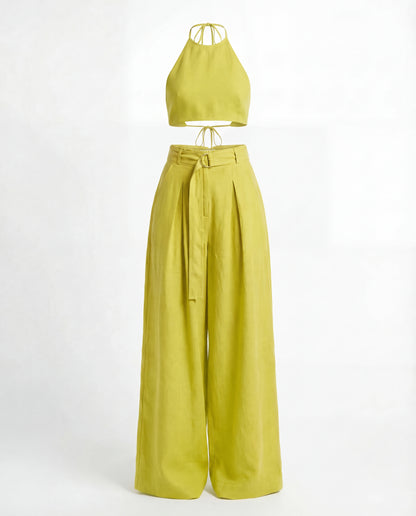 Citrus Tailored Linen Blend Coord Set