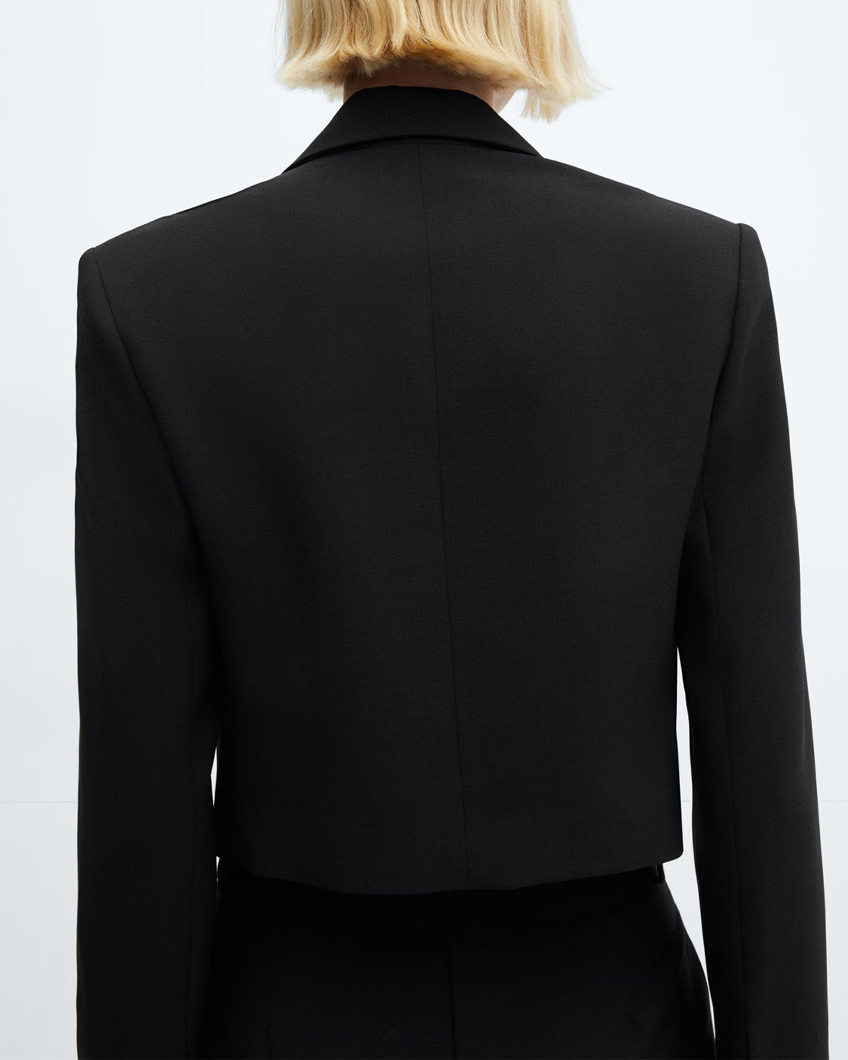 coord sets,bottomwear, topwear,formal, semi-formal, minimal, summer, utilitarian,woven,cotton twill,black,solid,buttons,regular fit top,cropped blazer,waist length top,slit hem,lapel collar,no straps,long sleeves,full sleeves,button up,pants,straight pants,full length,straight hem,mid rise waist,no pockets, OY2175, 25080007GG