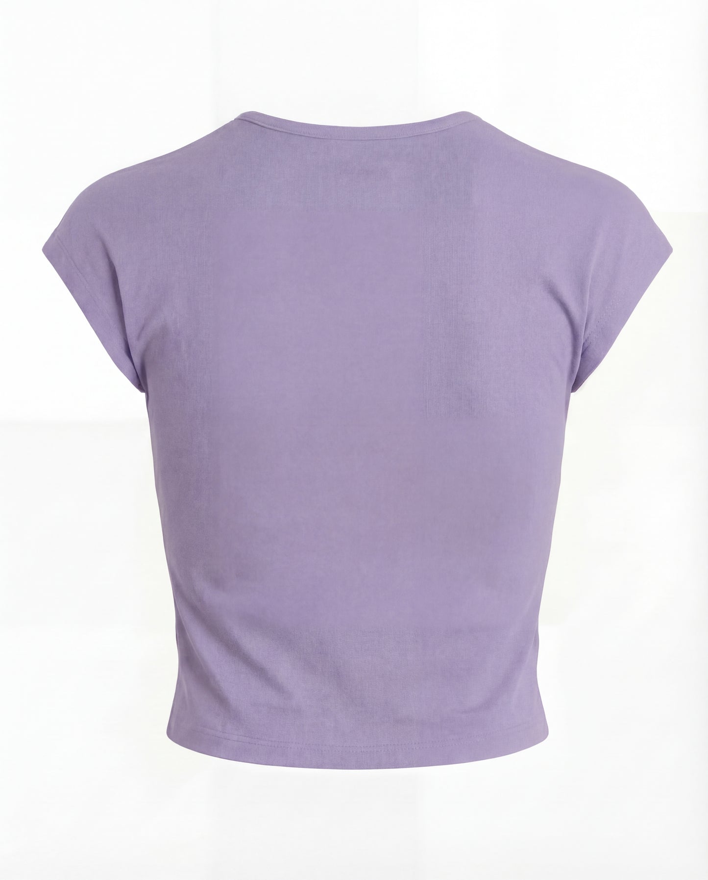 Lavender Ribbed Fitted Top