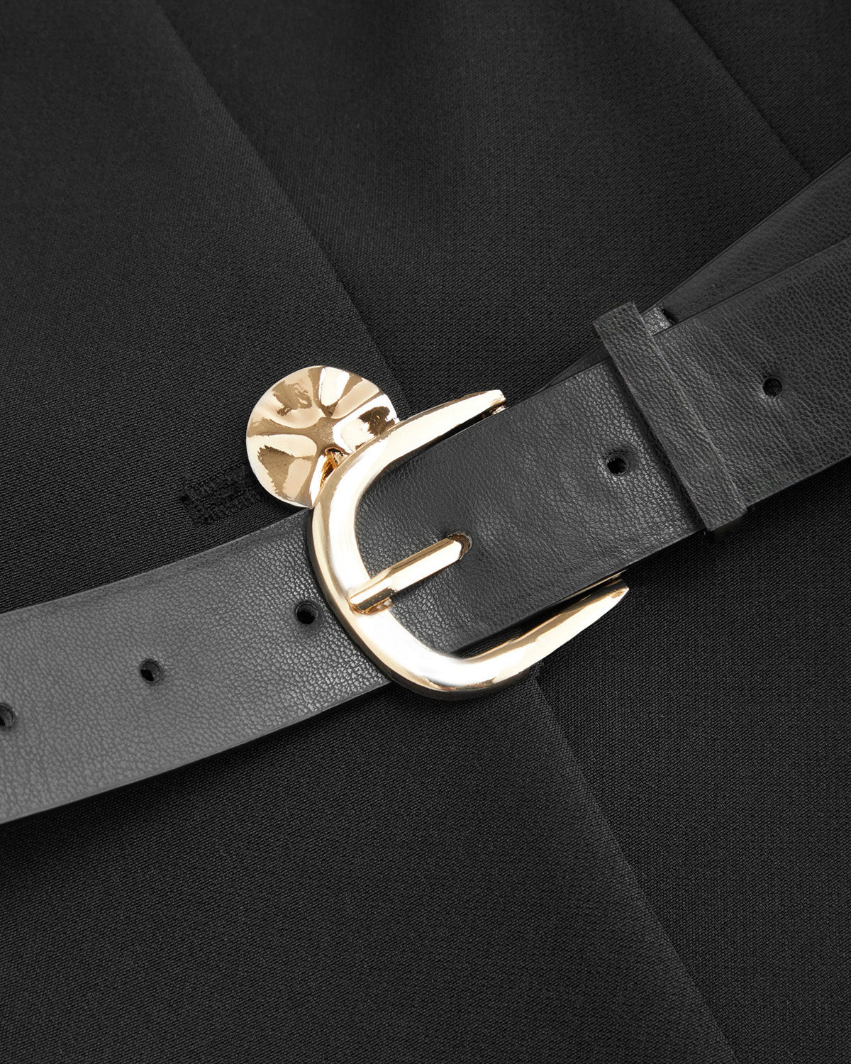 topwear,tops,semi-formal, events,gen z, millenial, minimal, summer,woven,polyester, spandex,black,solid,panelling,button,tailored fit,vest,longline,straight hem,crew neck,no straps,no sleeves,sleeveless	OY3137, 25090003GG