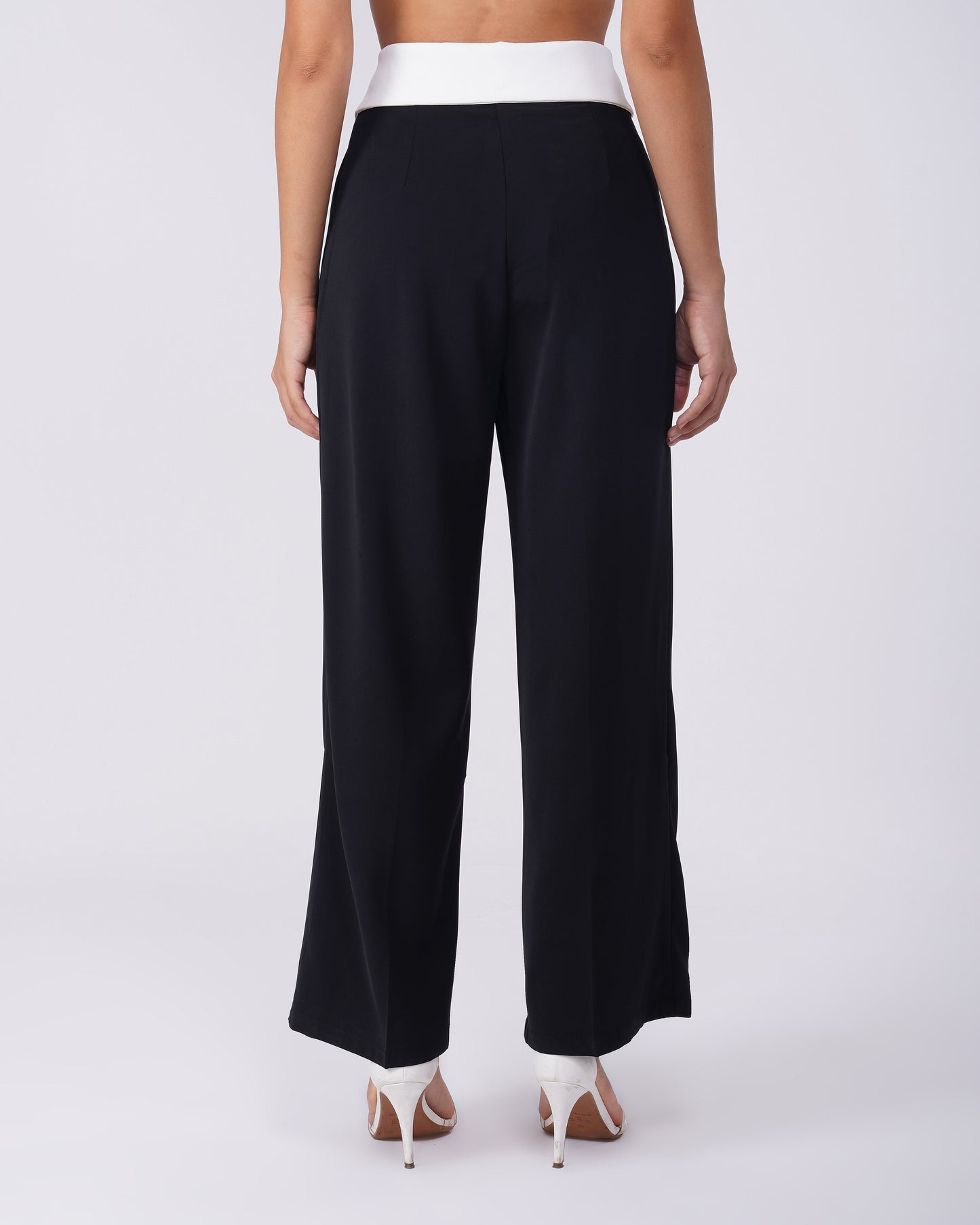 PLEATED PANT,black, bottomwear, casual, full length, high rise, pants, polyester, straight fit, streetwear, summer, wide leg, woven,pleated_pant_black,Color- BlackFabric- PolyesterFit- Relaxed Fit Type- Wide LegLength- Full Length(41in)Waist- High RiseClosure- Zip &amp; ButtonNo. of Pockets- 2Print- SolidDetail- Fabric panel at waist