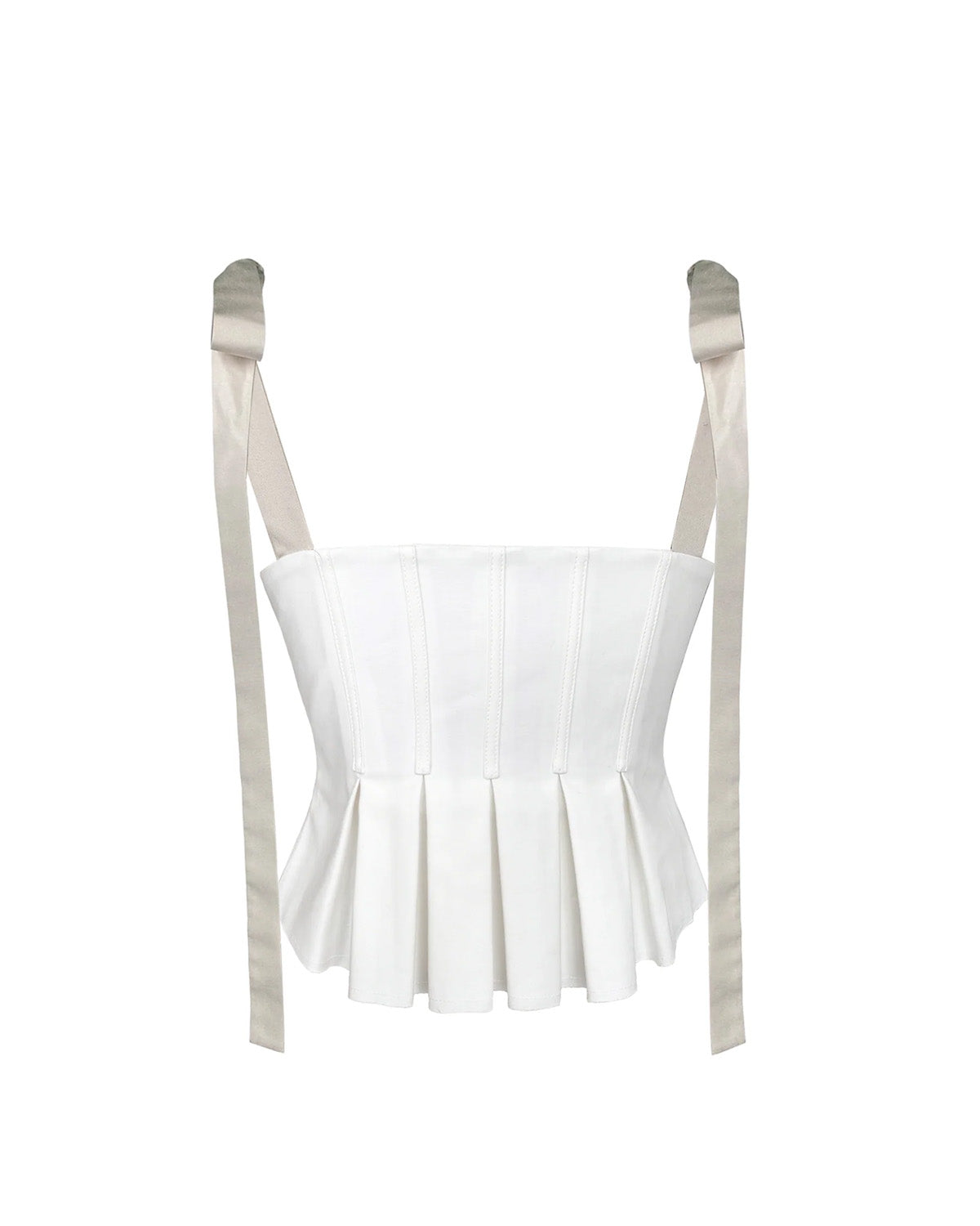 topwear,tops,casual, vacation, outdoor events,glam, minimal, sophisticated, summer,woven,cotton,white,solid,contrast fabric, pleated,lace,tailored fit,fit and flare,waist length,flared hem,sweetheart neck,shoulder strap,OY1912	25060015GG