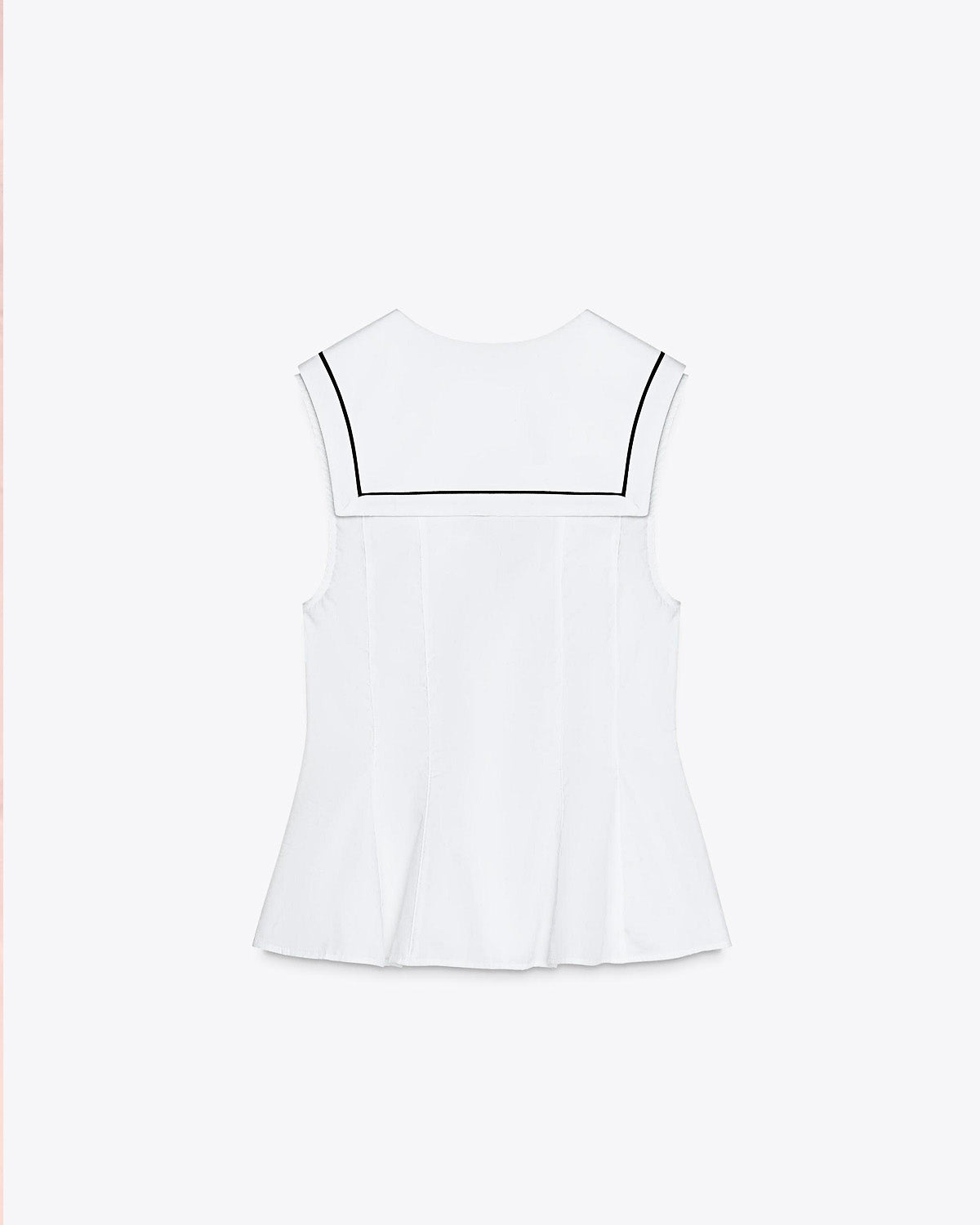 topwear,tops,casual, outdoor events,minimal, soft girl, summer,woven,cotton,white,solid,flounce,button,slim fit,fit and flare,waist length,flounce hem,v-neck,sleeveless, OY1915, 25060020GG