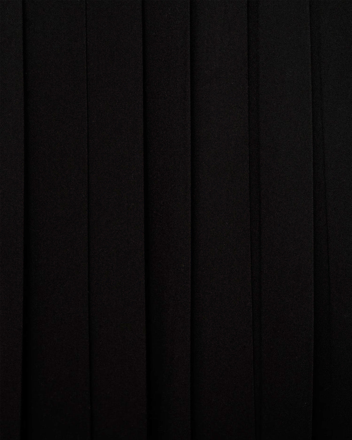 Black Pleated Slit Skirt