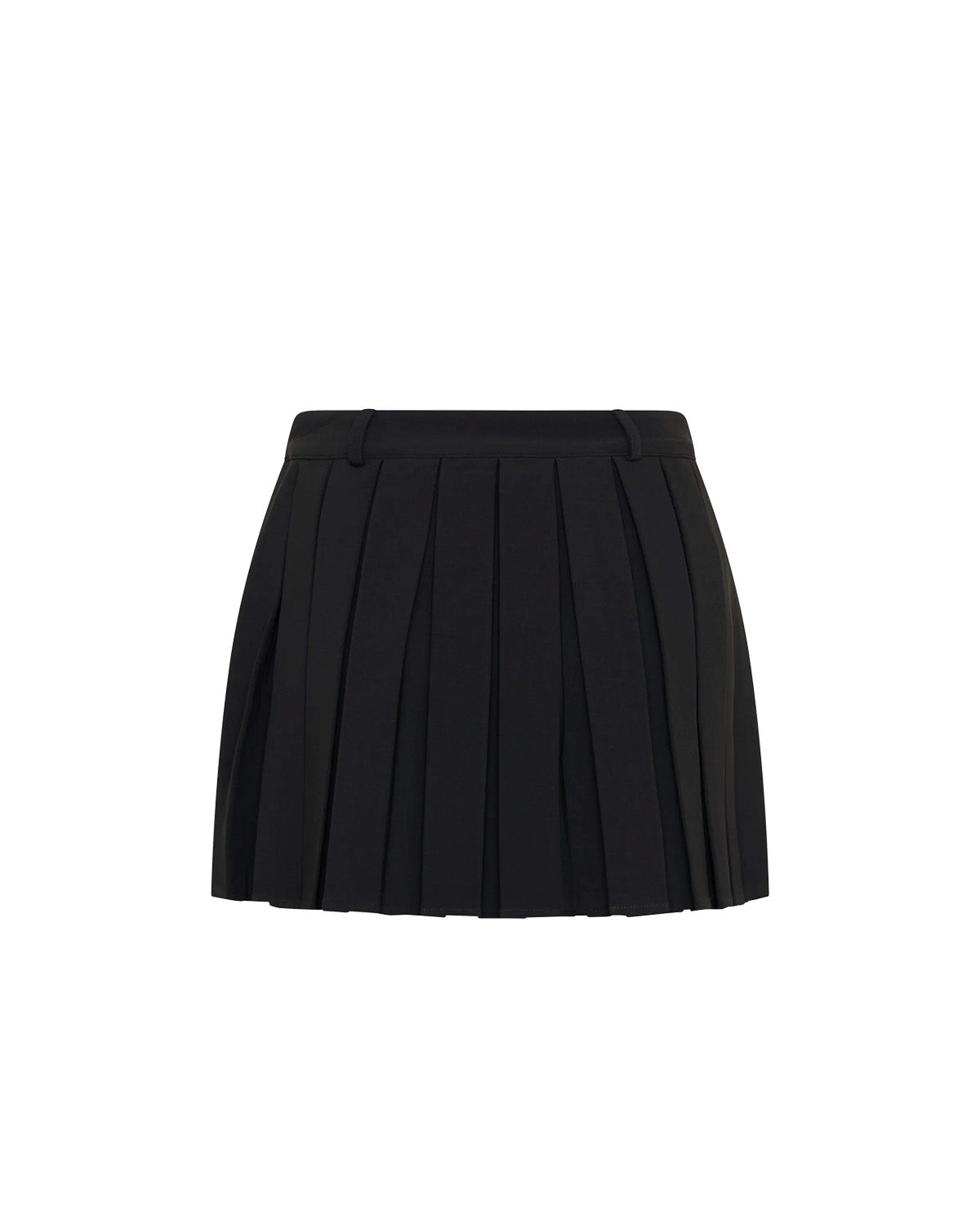 Tailored Waist Coat with Pleated Black Mini Skirt