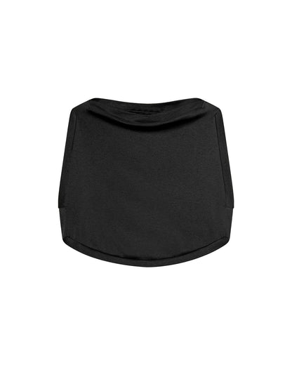 coord sets,bottomwear, topwear,casual chic, vacation, outdoor events, summer,genz fit,woven,cotton,panels,black,solid,panelling,,,relaxed fit top,tank top,crop length top,curve hem top,boat neck,no straps ,no sleeves,sleeveless,slip on,skirts,bubble skirt,full length,bubble hem,mid rise waist,side pockets, OY3059, 25070028GG