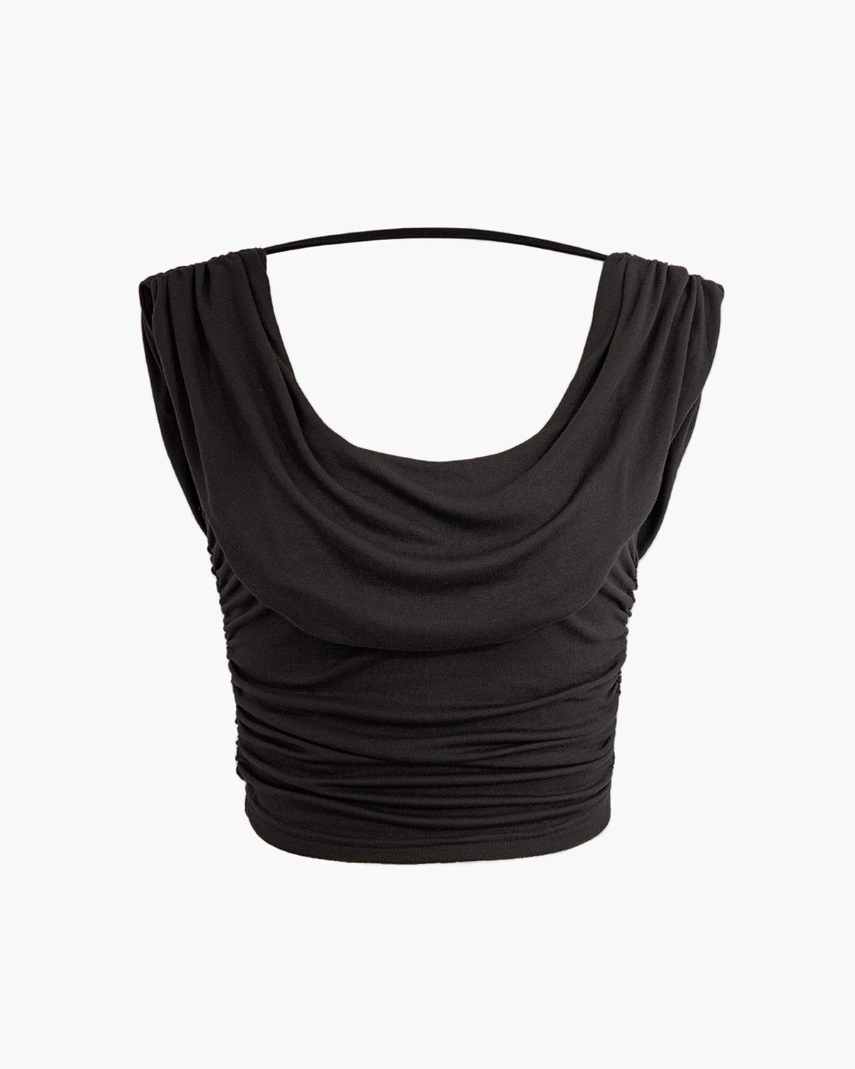 coord sets,bottomwear, topwear,casual, vacation, outdoors, summer,urban fit, genz, minimal,knitted,polyester, spandex,,,black,solid,ruching,,,slim fit top,ruched top,waist length top,straight hem,cowl neck,no straps,sleeveless,sleeveless,slip on top,skirts,slit skirt,full length,straight hem,mid rise waist,no pocket,OY3041, 25070014GG