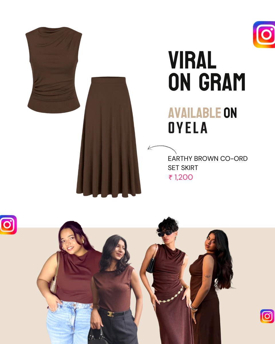 RIBBED CO-ORD SET SKIRT,ankle length, bottomwear, brown, casual, coord sets, high rise, knitted, relaxed fit, ribbed, skirts, streetwear, summer,ribbed-co-ord-set-skirt-brown,Color- Brown
Fit- Relaxed Fit
Length- Midi (38in)
Waist- High Rise
Closure- Elasticated
Fabric- Ribbed
Print/ Pattern- Solid