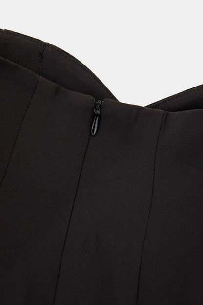 bottomwear,trousers,formal,gen z, summer,woven,twill,panelling,black,panelled,,wide leg fit,wide leg,full length,straight hem,high rise OY2048, 25110052GG