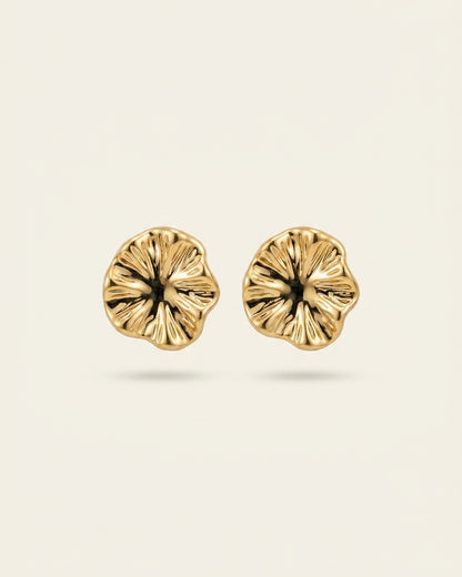 Stud earrings online in gold finish