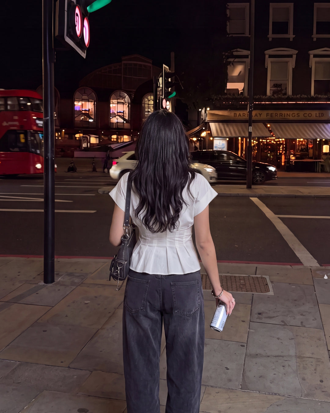 White Pleated Belted Shirt