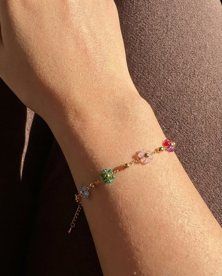 The Garden Charm Anti Tarnish Bracelet - Gold