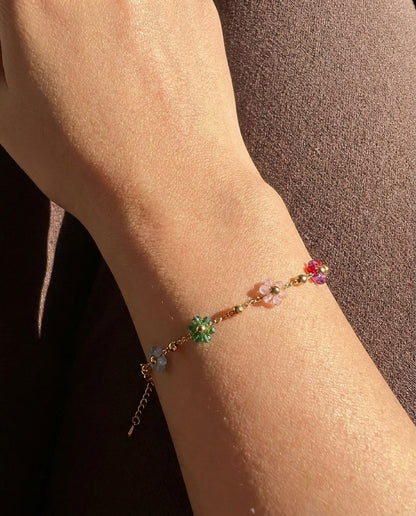 The Garden Charm Anti Tarnish Bracelet - Gold