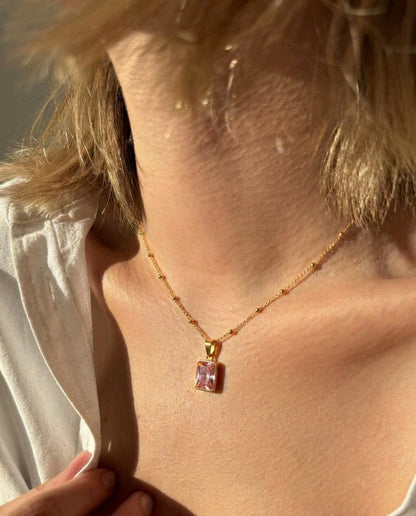 The Rose Cut Anti Tarnish Necklace - Gold
