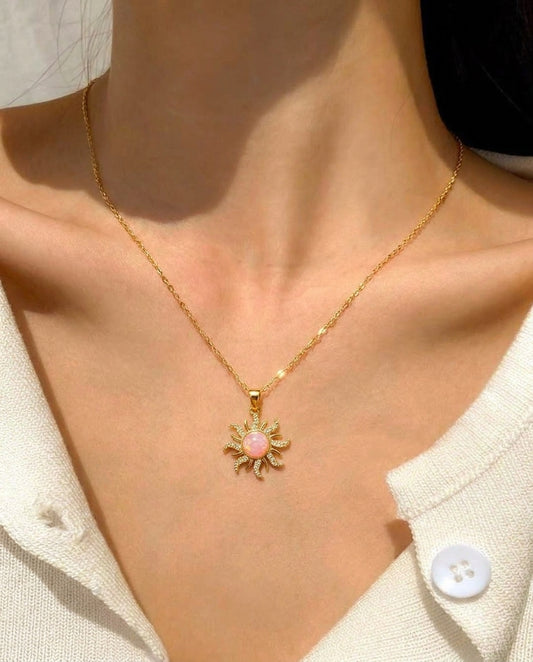 The Sunstone Anti Tarnish Necklace - Gold