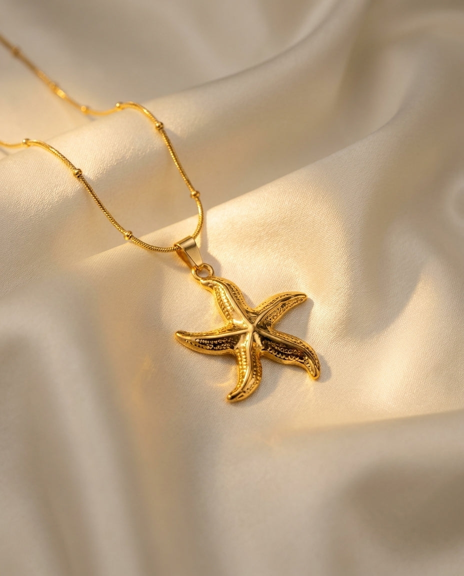 The Starfish Anti Tarnish Necklace - Gold